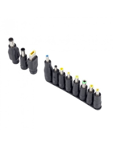 Cargador de Portátil NGS BAN/ 90W/ Manual/ 11 Conectores/ Voltaje 12-20V 2