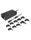 Cargador de Portátil Leotec Notebook/ 120W/ Automático/ 10 Conectores/ Voltaje 12-20V