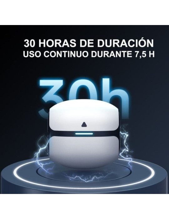 Auriculares Bluetooth Leotec TWS Gaming Nebula Fit con estuche de carga/ Autonomía 7.5h/ Blancos