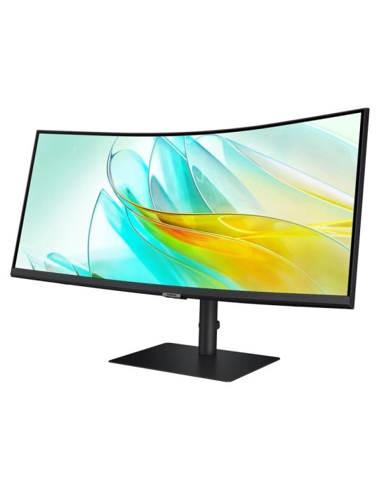 Monitor Profesional Ultrapanorámico Curvo Samsung ViewFinity S6 S34C652UAU 34"/ UWQHD/ Multimedia/ Regulable en Altura/ Negro