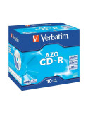 CD-R Verbatim AZO Crystal 52X/ Caja-10uds