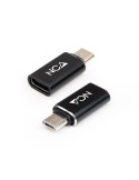 Adaptador Nanocable 10.02.0014/ MicroUSB Macho - USB Tipo-C Hembra
