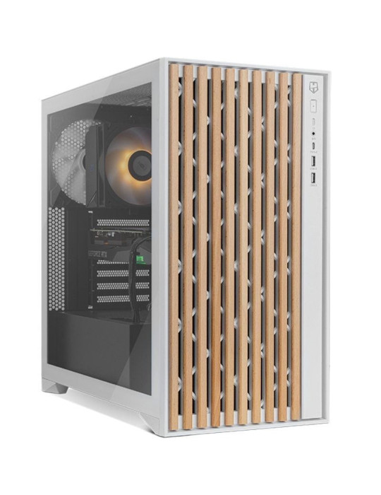 Caja Gaming Semitorre Nox Hummer Element/ Blanca