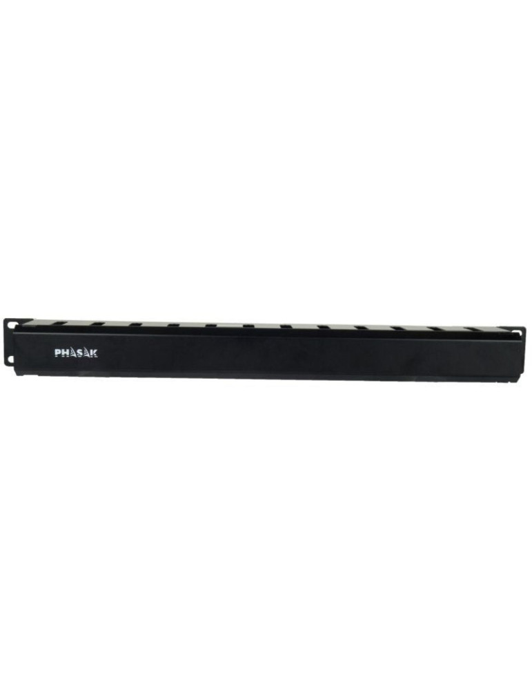 Panel Guía Cables con Tapa para Rack 19" Phasak PA 5095/ Altura 1U