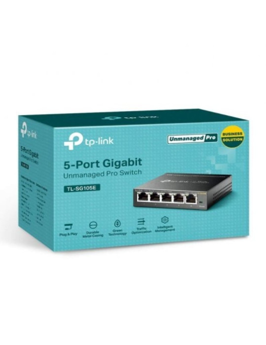 Switch TP-Link Easy Smart TL-SG105E V2 5 Puertos/ RJ-45 10/100/1000