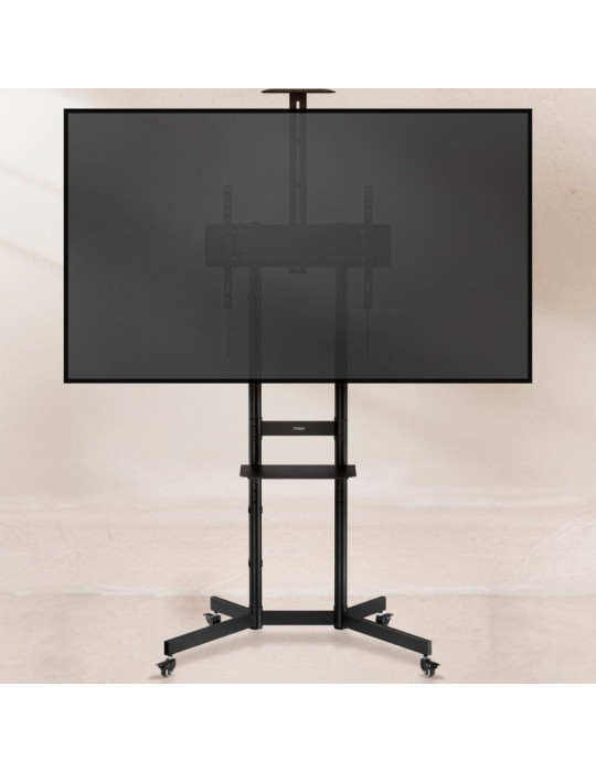 Soporte de Suelo Inclinable con Ruedas TooQ NEFERTITI FS1151M-B para TV de 37-70"/ hasta 70kg