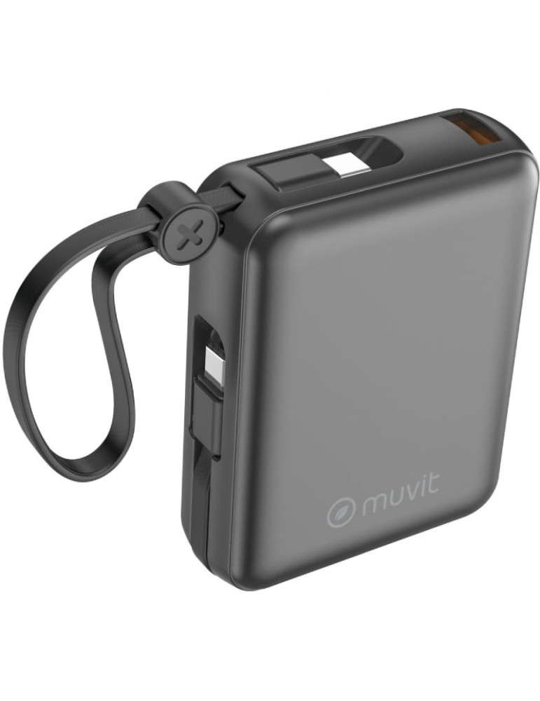 Powerbank 10000mAh Muvit For Change MCCHP0014/ 35W/ Negra