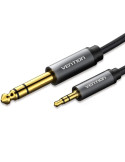 Cable Estéreo Vention BAIHF/ Jack 6.5 Macho - Jack 3.5 Macho/ 1m/ Gris