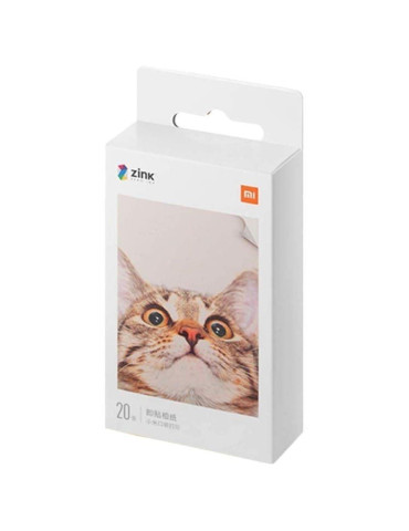 Papel Fotográfico Xiaomi Mi Portable Photo Printer Paper/ 5 x 7.6cm/ 20 Hojas