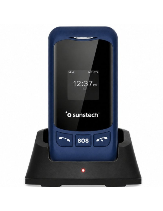 Teléfono Móvil Sunstech CELT26 para Personas Mayores/ Azul