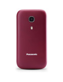 Teléfono Móvil Panasonic KX-TU400EXR para Personas Mayores/ Rojo Granate