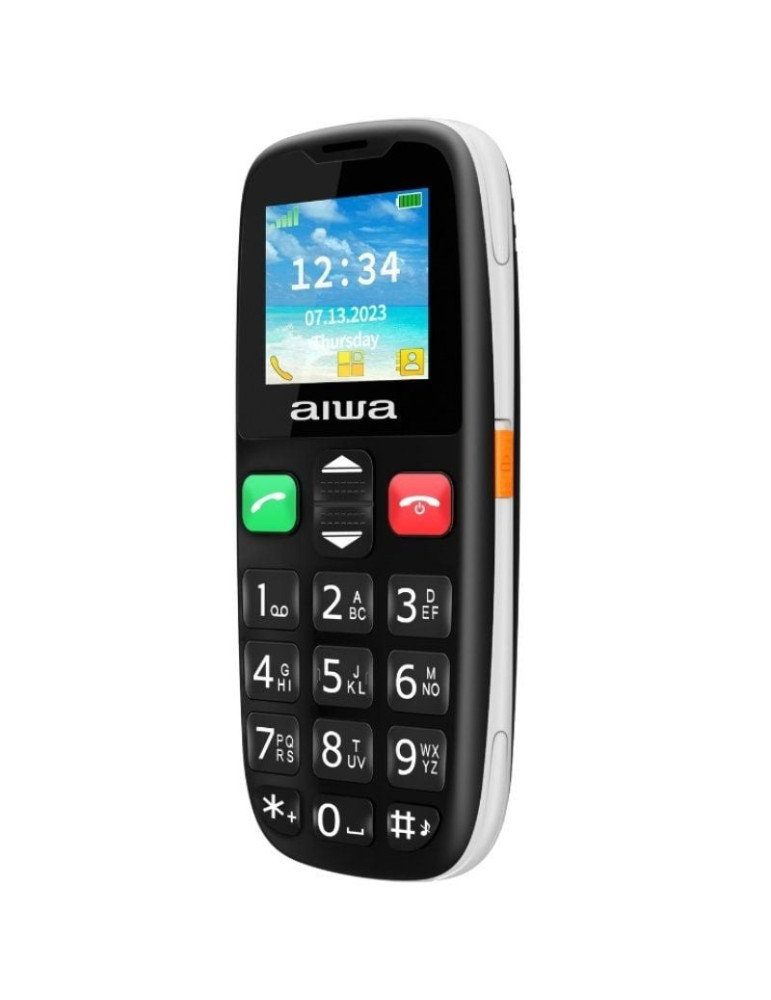 Teléfono Móvil Aiwa FPH-S100-2G para Personas Mayores/ Negro
