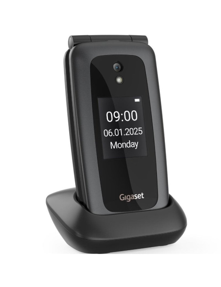 Teléfono Móvil Gigaset GL795 para Personas Mayores/ 4G/ Negro
