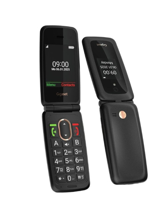 Teléfono Móvil Gigaset GL795 para Personas Mayores/ 4G/ Negro