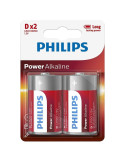 Pack de 2 Pilas D Philips LR20P2B/05/ 1.5V/ Alcalinas
