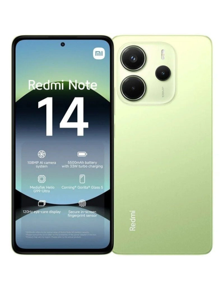 Smartphone Xiaomi Redmi Note 14 8GB/ 256GB/ 6.67"/ Verde