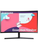 Monitor Profesional Curvo Samsung Essential Monitor S3 S36C S27C366EAU/ 27"/ Full HD/ Negro