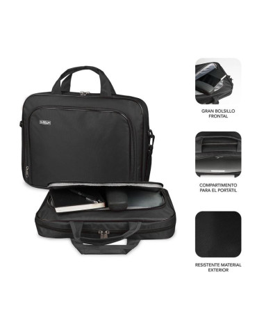 Maletín Subblim Oxford para Portátiles hasta 16"/ Negro 2