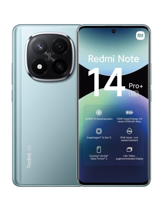 Smartphone Xiaomi Redmi Note 14 Pro+ 8GB/ 256GB/ 6.67"/ 5G/ Azul