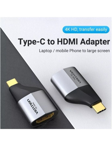 Adaptador USB Tipo-C Vention TCDH0/ USB Tipo-C Macho - HDMI Hembra 2