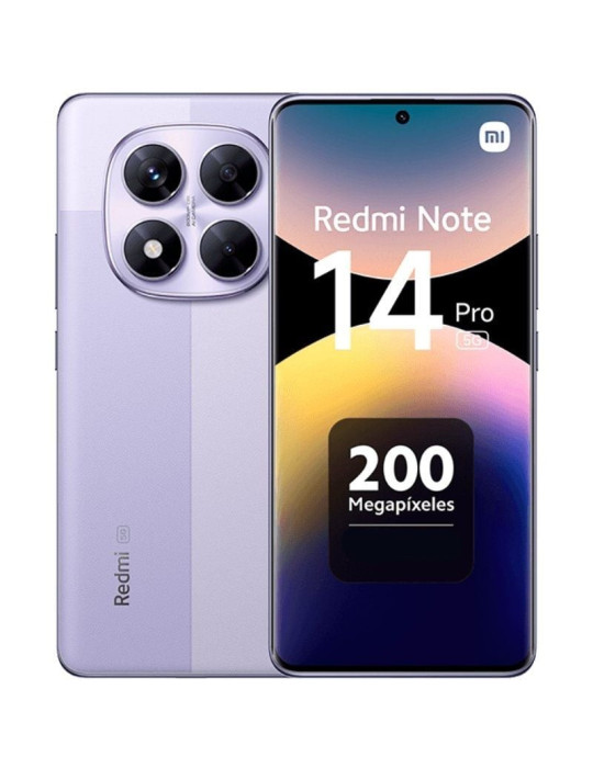 Smartphone Xiaomi Redmi Note 14 Pro 8GB/ 256GB/ 6.67"/ 5G/ Púrpura Smartphone Xiaomi Redmi Note 14 Pro 8GB/ 256GB/ 6.67"/ 5G/ Púrpura