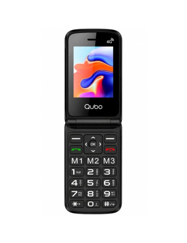 Teléfono Móvil Qubo X-247RDC 4G para Personas Mayores/ Rojo 2