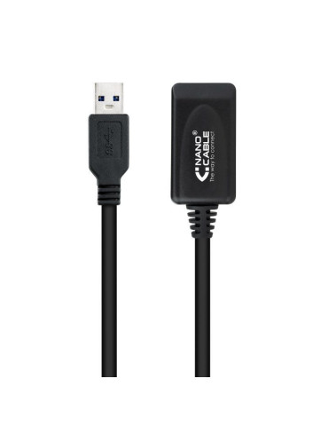 Cable Alargador USB 3.0 con Amplificador Nanocable 10.01.0311/ USB Macho - USB Hembra/ 5m/ Negro 2