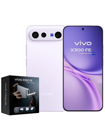 Smartphone Vivo X300 FE 12GB/ 512GB/ 6.31"/ 5G/ Púrpura/ Incluye Extensor Teleobjetivo