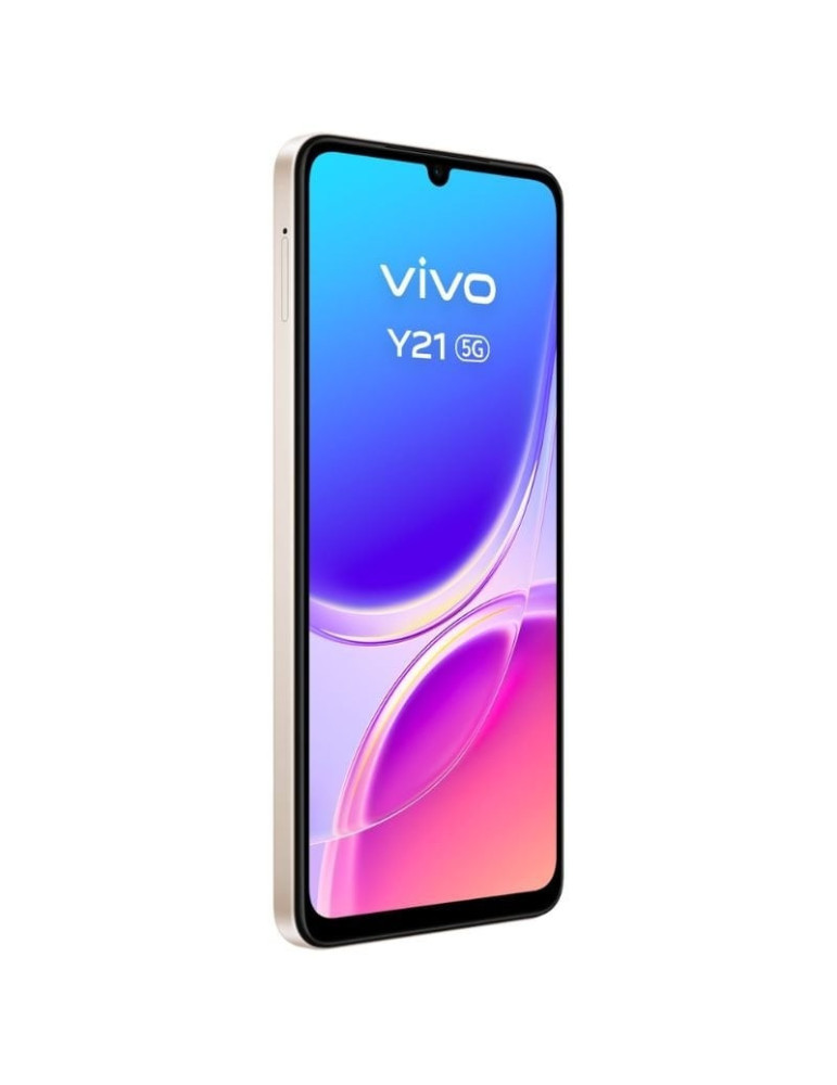 Smartphone Vivo Y21 4GB/ 256GB/ 6.74"/ 5G/ Oro/ Incluye Cargador + Auriculares
