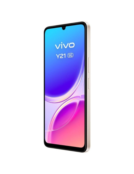 Smartphone Vivo Y21 4GB/ 256GB/ 6.74"/ 5G/ Oro/ Incluye Cargador + Auriculares