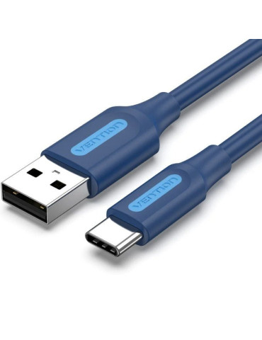 Cable USB 2.0 Tipo-C Vention COKLH/ USB Tipo-C Macho - USB Macho/ 480Mbps/ 2m/ Azul