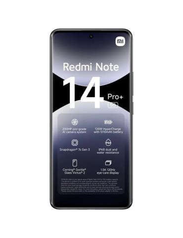 Smartphone Xiaomi Redmi Note 14 Pro+ 12GB/ 256GB/ 6.67"/ 5G/ Negro 2
