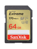 Tarjeta de Memoria SanDisk Extreme 64GB SD XC UHS-I Clase 10/ 170MBs