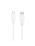 Cable USB 3.1 Tipo-C Nanocable 10.01.4001-W/ USB Tipo-C Macho - USB Macho/ 10Gbps/ 1m/ Blanco