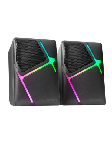 Altavoces Mars Gaming MS-H/ 10W/ 2.0/ Negros