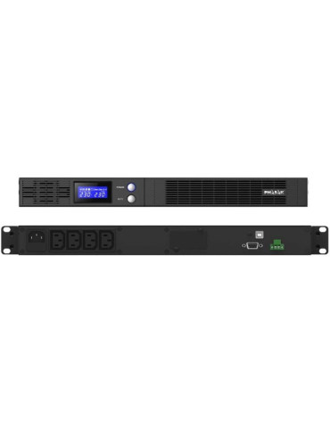 SAI Línea Interactiva Phasak Protekt Slim Rack/ 750VA-450W/ 4 Salidas/ Formato Rack	 2