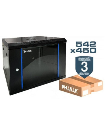 Armario Rack Mural Desmontado Phasak PHO 2207D/ 19"/ Altura 7U