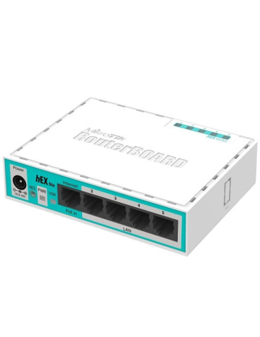 Router Mikrotik Hex Lite RB750R2 5 Puertos/ RJ45 10/100/ PoE 2