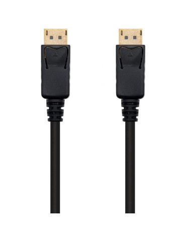 Cable DisplayPort 1.2 4K Nanocable 10.15.2302/ DisplayPort Macho - DisplayPort Macho/ 2m/ Negro 2