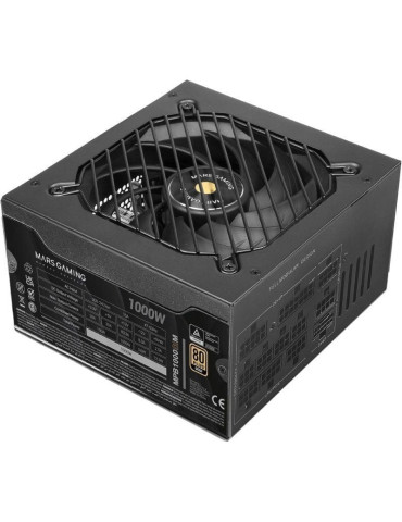 Fuente de Alimentación Mars Gaming MPB1000SIM/ 1000W/ Ventilador 14cm/ ATX 3.1/ PCIe 5.1/ 80 Plus Gold