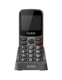 Teléfono Móvil Qubo X-230BKC para Personas Mayores/ Negro