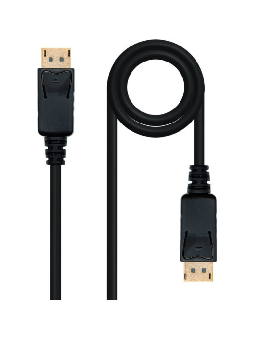 Cable DisplayPort 1.2 4K Nanocable 10.15.2310/ DisplayPort Macho - DisplayPort Macho/ 10m/ Negro