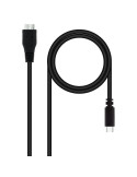 Cable USB 3.0 Tipo-C Nanocable 10.01.1201-BK/ USB Tipo-C Macho - MicroUSB Macho/ 1m/ Negro