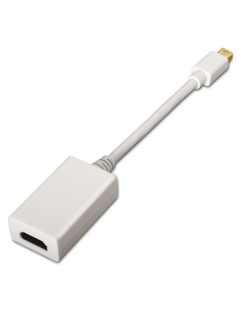 Conversor Aisens A125-0138/ Mini DisplayPort Macho - HDMI Hembra/ 15cm/ Blanco