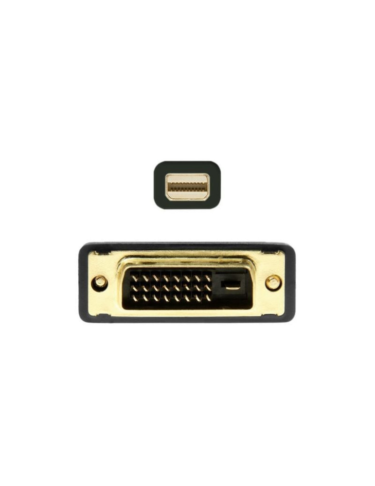 Cable Conversor Mini DisplayPort Aisens A125-0363/ Mini DisplayPort Macho - DVI Macho/ 2m/ Negro