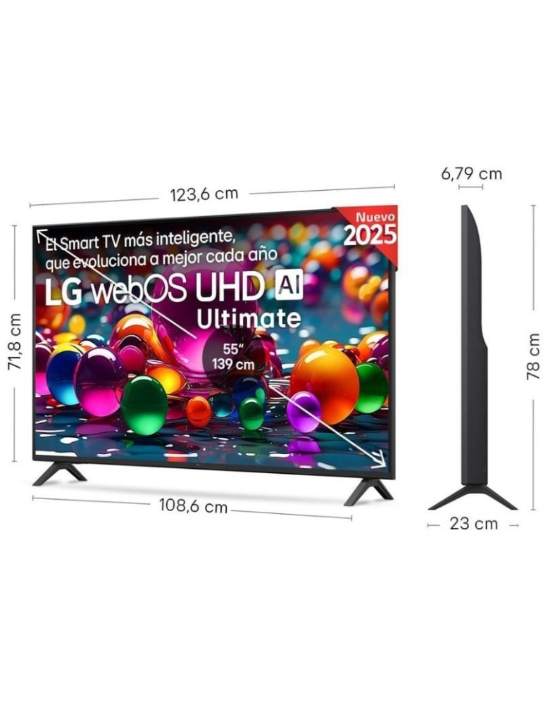 Televisor LG UHD 55UA75006LA 55"/ Ultra HD 4K/ Smart TV/ WiFi
