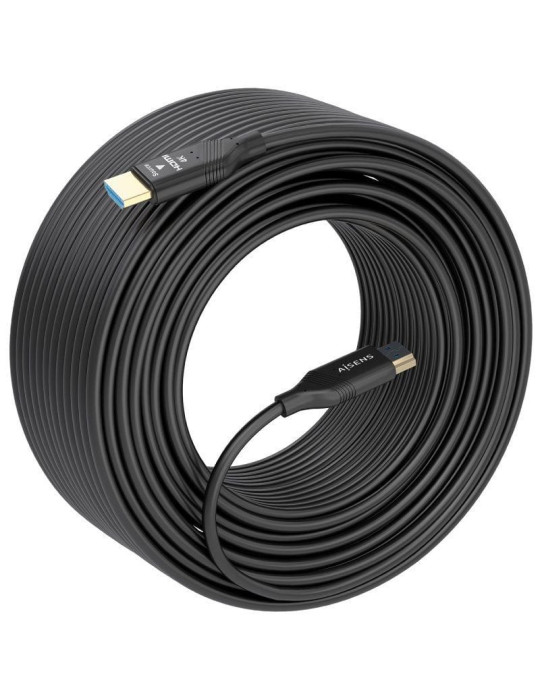 Cable HDMI 2.0 AOC 4K Aisens A148-0929/ HDMI Macho - HDMI Macho/ 15m/ Negro