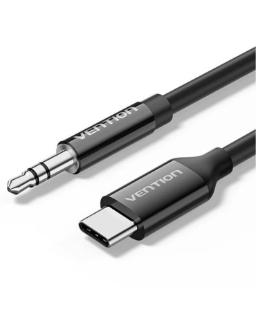 Cable Conversor Audio Vention BIFBG/ USB Tipo-C Macho - Jack 3.5 Macho/ 1.5m/ Gris