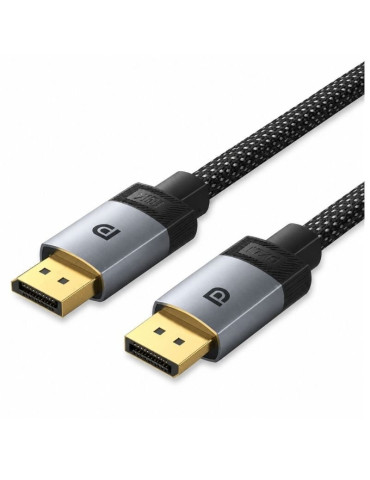 Cable DisplayPort 2.1 16K Vention HGBHI/ DisplayPort Macho - DisplayPort Macho/ 3m/ Gris