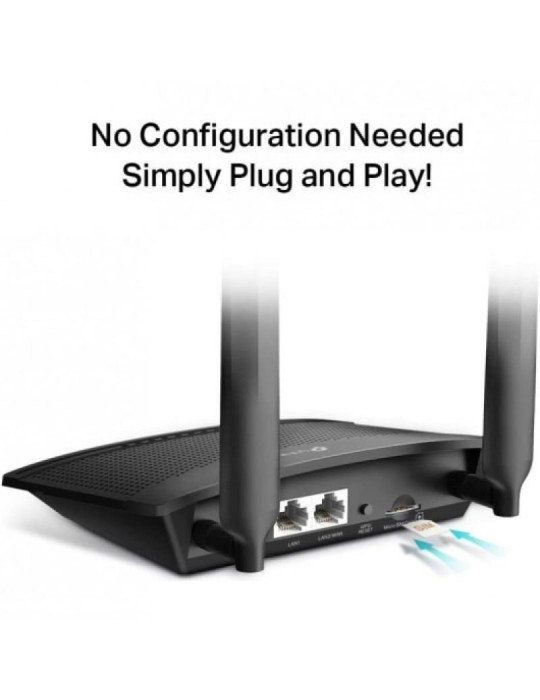 Router Inalámbrico 4G TP-Link TL-MR100 V2 300Mbps/ 2.4GHz/ 2 Antenas/ WiFi 802.11b/g/n